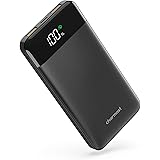 Batterie Externe 10400mAh Charge Rapide 20W Max Ultra Slim 18W QC 3.0 Power Bank USB C avec l'Ecran LED Batterie Portable Pow