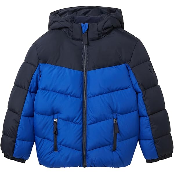 Doudoune Hiver Tom Tailor Garçon - Capuche Amovible Réfléchissante