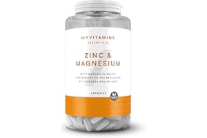 MYPROTEIN Myvitamins Zinc & Magnesium Capsules | High-Strength Blend with Vitamin B6 | Supports Immunity, Energy, Testosterone & Bone Health | 90 Vegan Friendly Capsules