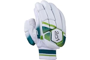 Kookaburra Kahuna 4.1 Batting Gloves - Adult right Hand, White/Lime