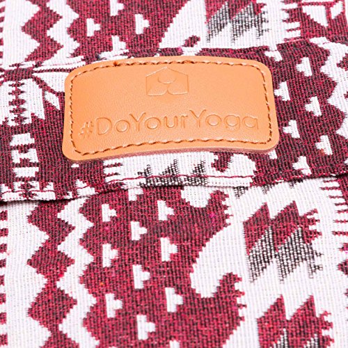 Rundes Yoga Bolster »Krishna« mit Bio-Dinkelspelz (kbA) / Länge ca 68cm & Durchmesser ca 22cm – ideal als Yogakissen / Zafukissen / Meditationskissen / Meditiationsunterlage – hoher Sitz-Komfort dank Dinkelspelzfüllung / maschinenwaschbar & hautfreundlich. Ideale Hilfsmittel / Accessoire (Sitzkissen) für längere Meditationen - 3