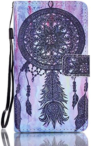 Case for Lenovo A536 - Yihya Magnetic Closure Style Premium PU Leather Flip Wallet [Stand Feature] Cover Pouch with Card Slot and Lanyard Strap + Stylus Pen--Style 08