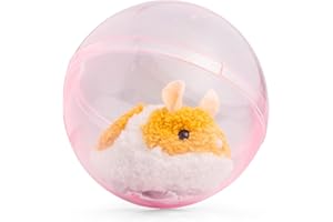 Tobar - 28771 - Peluche animée hamster qui cours dans sa boule, Collection Animigos