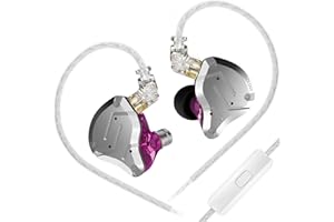 Yinyoo KZ ZS10 Pro Ecouteurs Filaires IEM Gaming avec Microphone 1DD 4BA Écouteurs Intra-Auriculaires à Son stéréo avec 4 Paires d'embouts in Ear Monitors pour Gaming