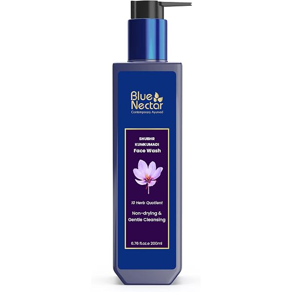 Blue Nectar Ayurvedisches Gesichtswaschmittel Mit Honig & Aloe Vera, 100 Ml | Für Alle Hauttypen, Entfernt Make-up Und Schmutz – Mit 8 Kräutern