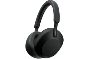 Sony WH-1000XM5SA Édition Spéciale avec étui Souple, réduction de Bruit Active, Bluetooth, qualité d'appel Claire, Audio Haute résolution, jusqu'à 30 h d'autonomie, Compatible iOS et Android - Noir