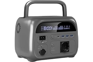 CTOLITY Apower300 Tragbare Powerstation, 230Wh LiFePO4-Akku Schnellladung, 500W Solar Generatoren Akku mit 220V AC/Car Lighter Port/USB Ausgabe für Reise Camping Wohnmobil und als Notstromaggregat