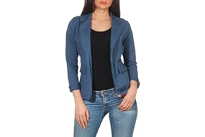 MALITO MORE THAN FASHION Malito Donna Classico Blazer Basic-Look Jersey Giacca 1654