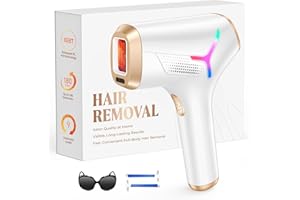 Haarlosy IPL Laser Hair Removal for Faster, Salon Quality Results at Home, IGBT Painless Hair Removal Device for Women and Men, Long Lasting Smoothness on Face, Bikini Line, Underarms, Body, White