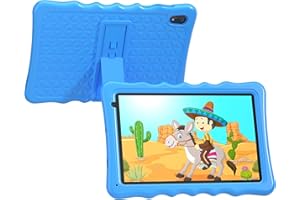 Tibuta Tablette pour Enfants, Tablette Android 13 de 10,1 Pouces pour Enfants, 32 Go ROM 5000 mAh, tablettes pour Tout-Petits avec Bluetooth, WiFi, contrôle Parental, Double caméra, étui Antichoc