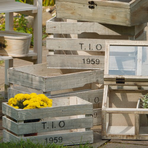 Preisvergleich Produktbild HOLZKISTE 3ER SA 34063-06
