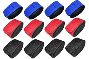 EBHO 12 Stück Angelrutentasche,Rutenbänder,Angeln Angelruten Gurte Angelrute Gürtel Angelrutenriemen,Elastische Rute Mit Angelrutenband