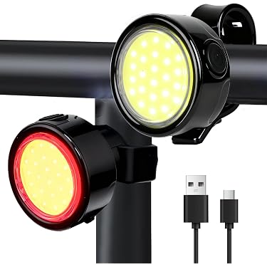Kit D’éclairage Vélo BESPORTBLE – Phare Et Feu Arrière, Sans Batterie, Avec Dynamo Et Pince