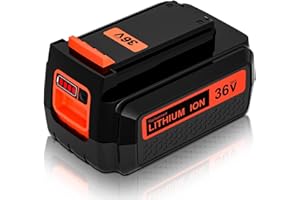 Dosctt 2500mAh Batteria di ricambio per Black Decker 36V LBX2040 LBX36 BL2536-XJ BL20362-XJ BL20362 BL2536 LBXR36 LBX1540 LBX2540 con display a LED