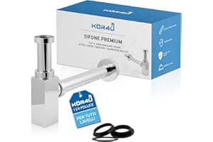 kör4u K12526 Sifone di Design, Cromo