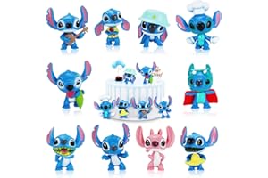 TYDEUS Mini Figuren Set,10 Stück Tortenfiguren,Theme Geburtstag Party Kuchen Dekoration Supplies,Cake Toppers Lieferungen Liefert,Tortendeko Geburtstag Mädchen Junge Cupcake (Blau)