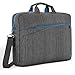 Price comparison product image 'deleyCON Laptop Bag for Notebook/Laptops up to 17 (43.2 cm) – Case/Cover Made Of Linen with Accessory Compartments and Reinforced Padded Walls – Grey/Blue