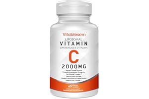VITABLESEM Liposomal Vitamin C Capsules 2000mg - High Strength Gluten Free & Ascorbic Acid - Immune Support Antioxidant Supplement - Non-GMO