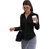 Aahwan Solid Front Stylish Gathered Detail Full Sleeves Casual Shirt for Women' & Girl's