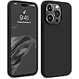 Case for iPhone 15 Pro Black Slim Fit Soft Back TPU Cover Flexible Silicone Cover Matte for iPhone 15 Pro by Emodil ® (Black)