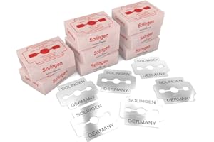 SCHWERTKRONE® Lame Pieds Pédicure 80 Pièce [SOLINGEN ACIER INOCYDABLE] - Lame pour Corne Pied Professionnel - Lames de Rabot à Callosités Pieds - Lames pour Rabot Pédicure - Made in Germany