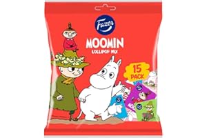 15 pcs X 8g of Fazer Moomin - Fruit - Lollipop - Mix - Hard Candy - Sweets