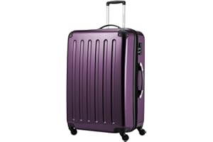 HAUPTSTADTKOFFER - Alex - Valise Rigide Grande Bagage Trolley 4 Roues, 75 cm, 119 litres, Violet