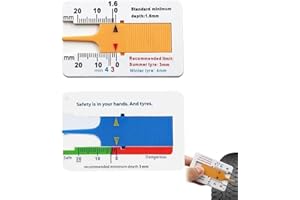 LACHT 2pcs Spessimetro per Pneumatici Misuratori Spessore Battistrada profondità del Battistrada 0-20mm Tyre Tread Depth Gauge misuratore battistrada pneumatici spessimetro