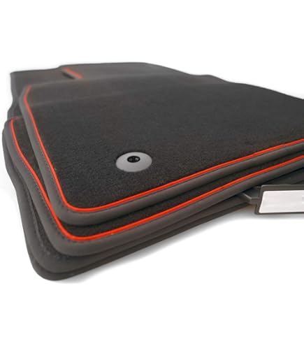 Velours Fußmatten Für Mazda 3 III - Rote Automatten Für Mehr Fahrkomfort