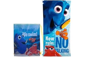 PMS INTERNATIONAL GROUP Kids Children Disney Finding Dory Beach Towel & Gym Bag set