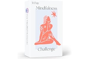 MINDZEN Empowering Mindfulness Gifts For Women & Men, 31 Day Challenge Cards & Affirmations | Improve Mental Health & Wellbeing | A Thoughtful & Positive Self Care Wellness Gift & Stocking Filler