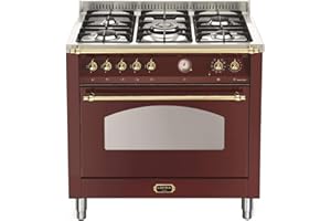Lofra Cuisine combinée Col roulé RRG96MFT/Ci 90 cm Burgundy