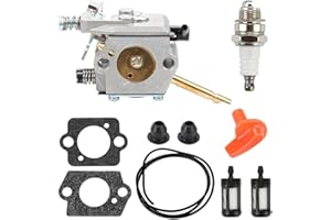 ZAMDOE Kit carburatore per STIHL FS48 FS52 FS62 FS66 FS81 FS86 FS88 FS106 Decespugliatore a Filo BR400 Soffiatore Sostituisce 4126 120 0610, WT-45, WT-45A, WT-45-1