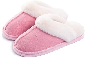 Sisttke Chaussons Pantoufles Femmes Homme Mousse à mémoire Hiver Maison Intérieur Extérieur Accueil Antidérapant Confortable Chaussures