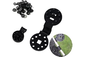 YUANBAOTT 60 STK Kunststoff Clips für Schutztuch Mit Öse Schattiernetz Clips, Spezialclips mit Öse, Sonnensegel Clips, Halteklammern Planenklammern, Befestigungsclips für Windschutzgewebe Schattennetze