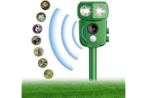 COODAY Ultrasuoni Solare Repellente Gatti,Repellente per Animali,Repeller per Piccioni.