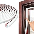 236"/6M White D-Shape Rubber Door Seal Upvc Window Weather Stripping Replacement for 2.5-6mm Gap,Self Adhesive PVC SoundProofing Door Frame Strip Draft Excluder,Insulation Tape Noise Wind Blocker