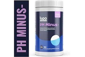 LUPO GLOBAL Lupo pH Minus Reducer Granules - Decreases Water pH Levels By Reducing Alkalinity - Suitable for all Swimming Pools, Hot Tubs and Spas (1kg Tub)