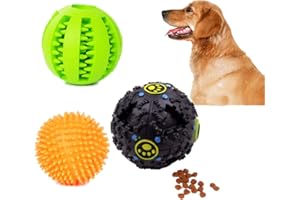 CHOLINCHIN Set di Palline Giocattolo per Cani, Palla antiproiettile con Rumore, Palla Dentale, Palline di Gomma masticabili, ossequi per Animali Domestici, Giocattoli Adatti a Cuccioli e Cani di Taglia Media