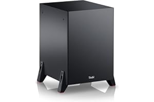Teufel T 8 Subwoofer actif de classe haut de gamme, comme caisson de basses avant ou downfire, musique home cinéma, noir
