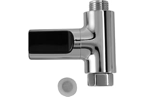 Kopinma TermóMetro de Ducha con Pantalla LED, Medidor de Temperatura de Ducha de Electricidad Autogenerador de Flujo de Agua para el Cuidado del