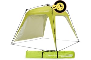 Lumaland Carpa para Exteriores de 2,5 x 2,5 m, Resistente al Agua y protección UV, Incluye 1 Pieza Lateral, Bolsa y piquetas, Robusta Tienda de campaña para Camping y Fiestas, Montaje en 2 Minutos,