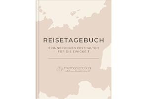 ‎MEMORIECATION memoriecation® Reisetagebuch zum Ausfüllen - Unser Travel Journal ist dein inspirierendes Tagebuch für Urlaub, Weltreise oder Städtetrip - Perfektes Reise Geschenk für Weltenbummler - A5