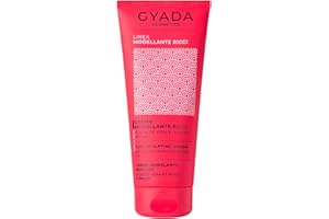 GYADA COSMETICS, Crema Modellante Ricci, Crema per Capelli Ricci Senza Risciacquo ad Azione Disciplinante e Anticrespo, con Aloe Vera, Olio di Lino, Cocco, Argan e Jojoba, 200 ml