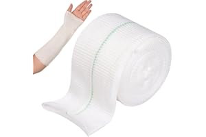 ALEEIK Bandage de compression élastique en forme de tube - 5 cm x 5 m - Bandage de soutien tubulaire pour petits membres, poignets, coudes