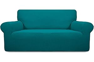 The Chair Cover Company PREMIUM Elastic STRETCH SOFA COVERS Slipcover Protector Settee 1/2/3/4 Seater (Teal, 3 Seater Sofa)