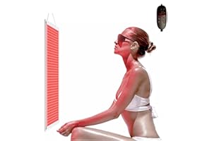 ZILYNHOM Lámpara de calor de luz roja de 660 nm y 850 nm para rostro, espalda, cuello, hombros, cuerpo, cintura, alivio del dolor y antienvejecimiento, panel de luz roja de 646 piezas con gancho,5 niveles