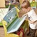 Fantasy Fields - Sunny Safari Animals themed Kids Storage Bench | Hand Crafted & Hand Painted Details | Child Friendly Water-based Paint