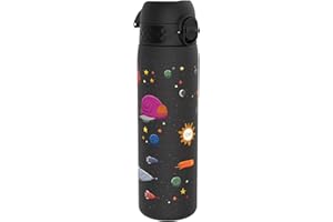 Ion8 Bouteille d'eau fine anti-fuite, sans BPA, vaisseaux spatiaux, 500 ml
