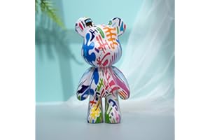 Coniuty Resin Bear Statue Decor for Home, Animal Sculpture Ornament for Indoor Use (Type E)